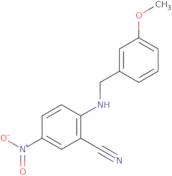 2-[(3-Methoxybenzyl)amino]-5-nitrobenzonitrile