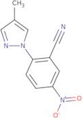 2-(4-Methyl-1H-pyrazol-1-yl)-5-nitrobenzonitrile