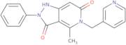 4-Methyl-2-phenyl-5-(pyridin-3-ylmethyl)-1H-pyrazolo[4,3-c]pyridine-3,6(2H,5H)-dione