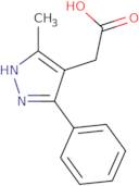 (5-Methyl-3-phenyl-1H-pyrazol-4-yl)acetic acid