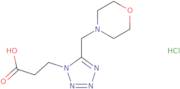 3-[5-(Morpholin-4-ylmethyl)-1H-tetrazol-1-yl]propanoic acid hydrochloride