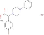 Methyl (4-fluorophenyl)(4-phenylpiperazin-1-yl)acetate hydrobromide