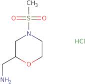 [4-(Methylsulfonyl)morpholin-2-yl]methylamine hydrochloride