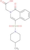 [4-[(4-Methylpiperidin-1-yl)sulfonyl]-1-oxoisoquinolin-2(1H)-yl]acetic acid