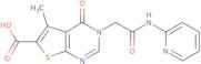 5-Methyl-4-oxo-3-[2-oxo-2-(pyridin-2-ylamino)ethyl]-3,4-dihydrothieno[2,3-d]pyrimidine-6-carboxy...