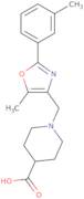 1-{[5-Methyl-2-(3-methylphenyl)-1,3-oxazol-4-yl]methyl}piperidine-4-carboxylic acid