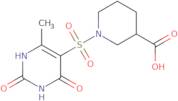 1-[(6-Methyl-2,4-dioxo-1,2,3,4-tetrahydropyrimidin-5-yl)sulfonyl]piperidine-3-carboxylic acid