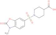 1-[(3-Methyl-2-oxo-2,3-dihydro-1,3-benzoxazol-6-yl)sulfonyl]piperidine-4-carboxylic acid