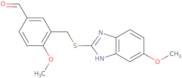 4-Methoxy-3-{[(5-methoxy-1H-benzimidazol-2-yl)thio]methyl}benzaldehyde