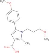 5-(4-Methoxyphenyl)-1-(3-methoxypropyl)-2-methyl-1H-pyrrole-3-carboxylic acid