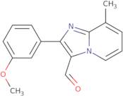 2-(3-Methoxyphenyl)-8-methylimidazo[1,2-a]pyridine-3-carbaldehyde