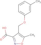 5-Methyl-4-[(3-methylphenoxy)methyl]isoxazole-3-carboxylic acid