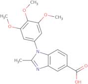 2-Methyl-1-(3,4,5-trimethoxyphenyl)-1H-benzimidazole-5-carboxylic acid