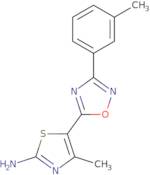 4-Methyl-5-[3-(3-methylphenyl)-1,2,4-oxadiazol-5-yl]-1,3-thiazol-2-amine