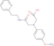 ((4-Methoxyphenyl){2-oxo-2-[(2-pyridin-2-ylethyl)amino]ethyl}amino)acetic acid