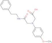 ((4-Methoxyphenyl){2-oxo-2-[(2-phenylethyl)amino]ethyl}amino)acetic acid