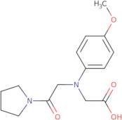 [(4-Methoxyphenyl)(2-oxo-2-pyrrolidin-1-ylethyl)amino]acetic acid