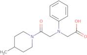 [[2-(4-Methylpiperidin-1-yl)-2-oxoethyl](phenyl)amino]acetic acid