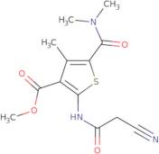 Methyl 2-[(cyanoacetyl)amino]-5-[(dimethylamino)carbonyl]-4-methylthiophene-3-carboxylate