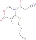Methyl 2-[(cyanoacetyl)amino]-5-propylthiophene-3-carboxylate