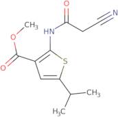 Methyl 2-[(cyanoacetyl)amino]-5-isopropylthiophene-3-carboxylate
