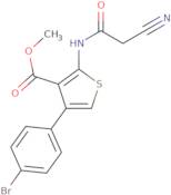 Methyl 4-(4-bromophenyl)-2-[(cyanoacetyl)amino]thiophene-3-carboxylate