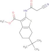 Methyl 6-tert-butyl-2-[(cyanoacetyl)amino]-4,5,6,7-tetrahydro-1-benzothiophene-3-carboxylate