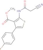 Methyl 2-[(cyanoacetyl)amino]-4-(4-fluorophenyl)thiophene-3-carboxylate
