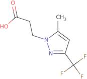 3-[5-Methyl-3-(trifluoromethyl)-1H-pyrazol-1-yl]propanoic acid