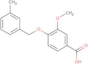 3-Methoxy-4-[(3-methylbenzyl)oxy]benzoic acid