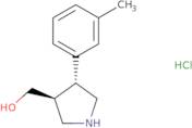 [(3S,4R)-4-(3-Methylphenyl)pyrrolidin-3-yl]methanol hydrochloride