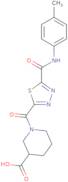 1-[(5-{[(4-Methylphenyl)amino]carbonyl}-1,3,4-thiadiazol-2-yl)carbonyl]piperidine-3-carboxylic acid