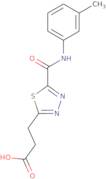 3-(5-{[(3-Methylphenyl)amino]carbonyl}-1,3,4-thiadiazol-2-yl)propanoic acid