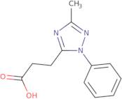 3-(3-Methyl-1-phenyl-1H-1,2,4-triazol-5-yl)propanoic acid