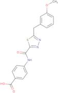4-({[5-(3-Methoxybenzyl)-1,3,4-thiadiazol-2-yl]carbonyl}amino)benzoic acid