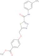 Methyl 4-[(5-{[(3-methylphenyl)amino]carbonyl}-1,3,4-thiadiazol-2-yl)methoxy]benzoate