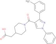 (1-{[3-(3-Methylphenyl)-1-phenyl-1H-pyrazol-4-yl]carbonyl}piperidin-4-yl)acetic acid