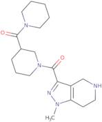 1-Methyl-3-{[3-(piperidin-1-ylcarbonyl)piperidin-1-yl]carbonyl}-4,5,6,7-tetrahydro-1H-pyrazolo[4,3…