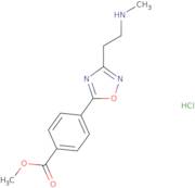 Methyl 4-{3-[2-(methylamino)ethyl]-1,2,4-oxadiazol-5-yl}benzoate hydrochloride