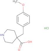 4-(4-Methoxybenzyl)piperidine-4-carboxylic acid hydrochloride