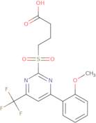 4-{[4-(2-Methoxyphenyl)-6-(trifluoromethyl)pyrimidin-2-yl]sulfonyl}butanoic acid