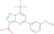 5-(3-Methoxyphenyl)-7-(trifluoromethyl)pyrazolo[1,5-a]pyrimidine-3-carboxylic acid