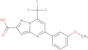 5-(3-Methoxyphenyl)-7-(trifluoromethyl)pyrazolo[1,5-a]pyrimidine-2-carboxylic acid