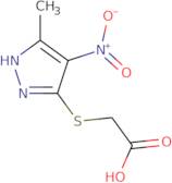 [(3-Methyl-4-nitro-1H-pyrazol-5-yl)thio]acetic acid