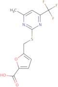 5-({[4-Methyl-6-(trifluoromethyl)pyrimidin-2-yl]thio}methyl)-2-furoic acid