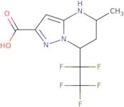 5-Methyl-7-(pentafluoroethyl)-4,5,6,7-tetrahydropyrazolo[1,5-a]pyrimidine-2-carboxylic acid