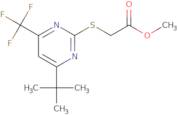 Methyl {[4-tert-butyl-6-(trifluoromethyl)pyrimidin-2-yl]thio}acetate