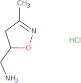 [(3-Methyl-4,5-dihydroisoxazol-5-yl)methyl]amine hydrochloride