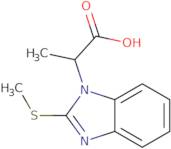 2-[2-(Methylthio)-1H-benzimidazol-1-yl]propanoic acid
