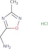 [(3-Methyl-1,2,4-oxadiazol-5-yl)methyl]amine hydrochloride